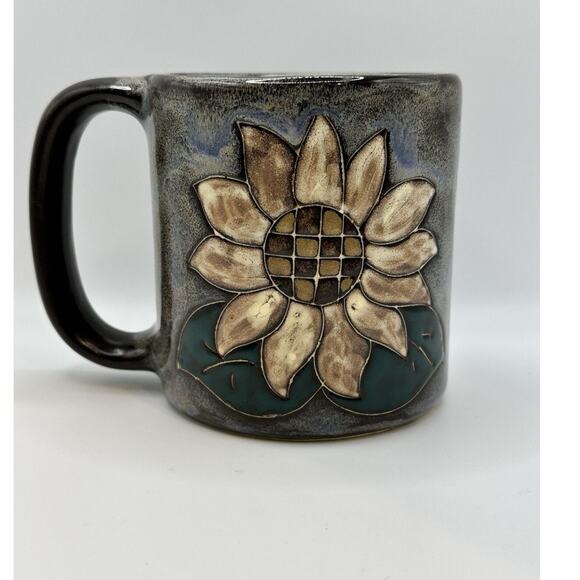 Mara of Mexico Other - Signed Mara of Mexico Brown Stoneware Art Pottery Coffee Mug Tea Cup Sunflower